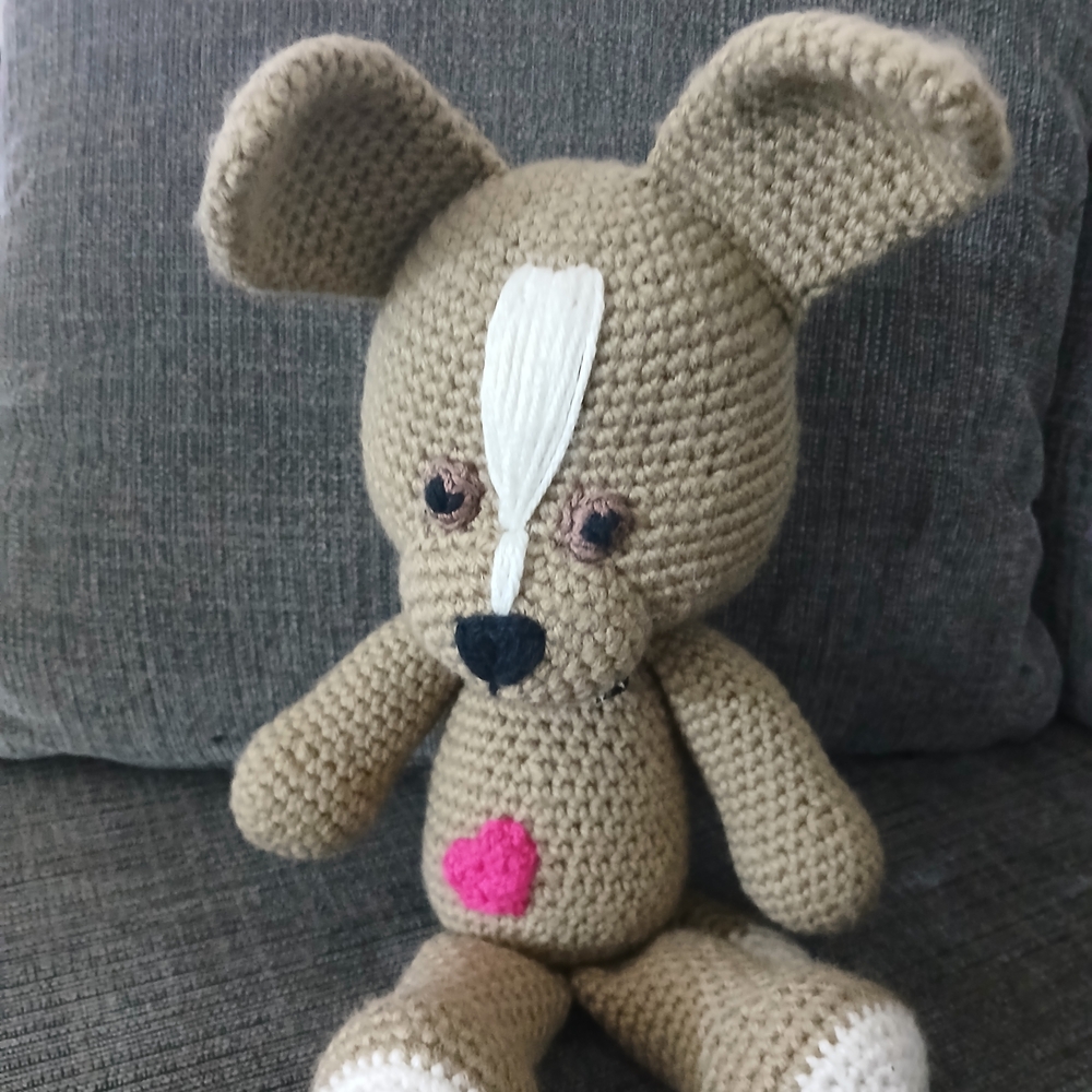 Handmade Crochet Dog Plush Toy
